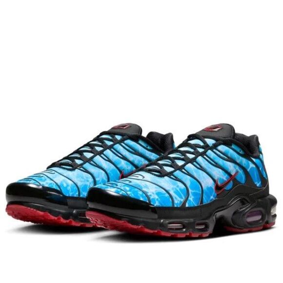 Nike Air Max Plus \'Shark Attack\' Men Size 9 Blue Black Shoes HQ3824-001 main image 6